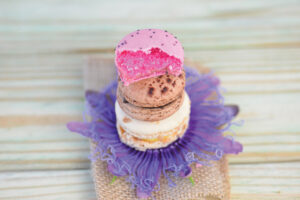 Stacked macarons from Green Turtle Market