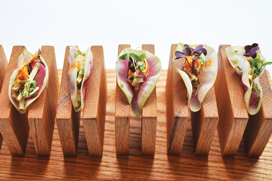 Watermelon Radish Taco